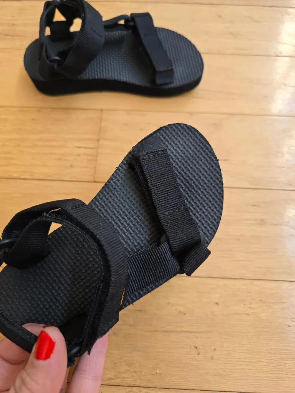 Teva | Original Universal black monochrome strappy outdoor sandals | Toddler 9